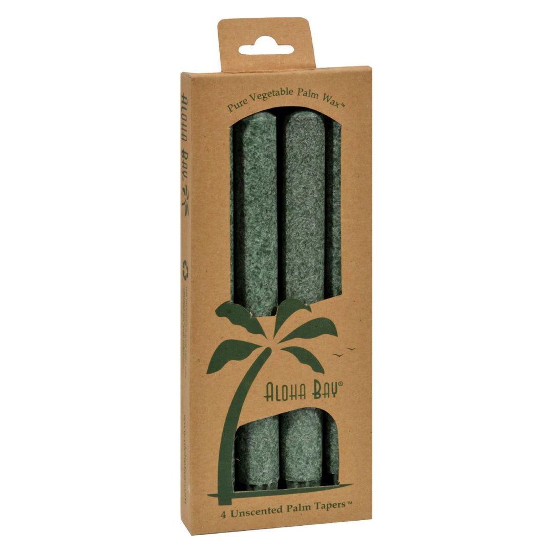 Aloha Bay - Palm Tapers - Green - 4 Candles - Maras Green